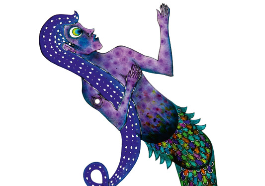 Mermaid, Cengiz Özek, 47 x 23,5 cm